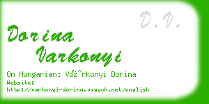 dorina varkonyi business card